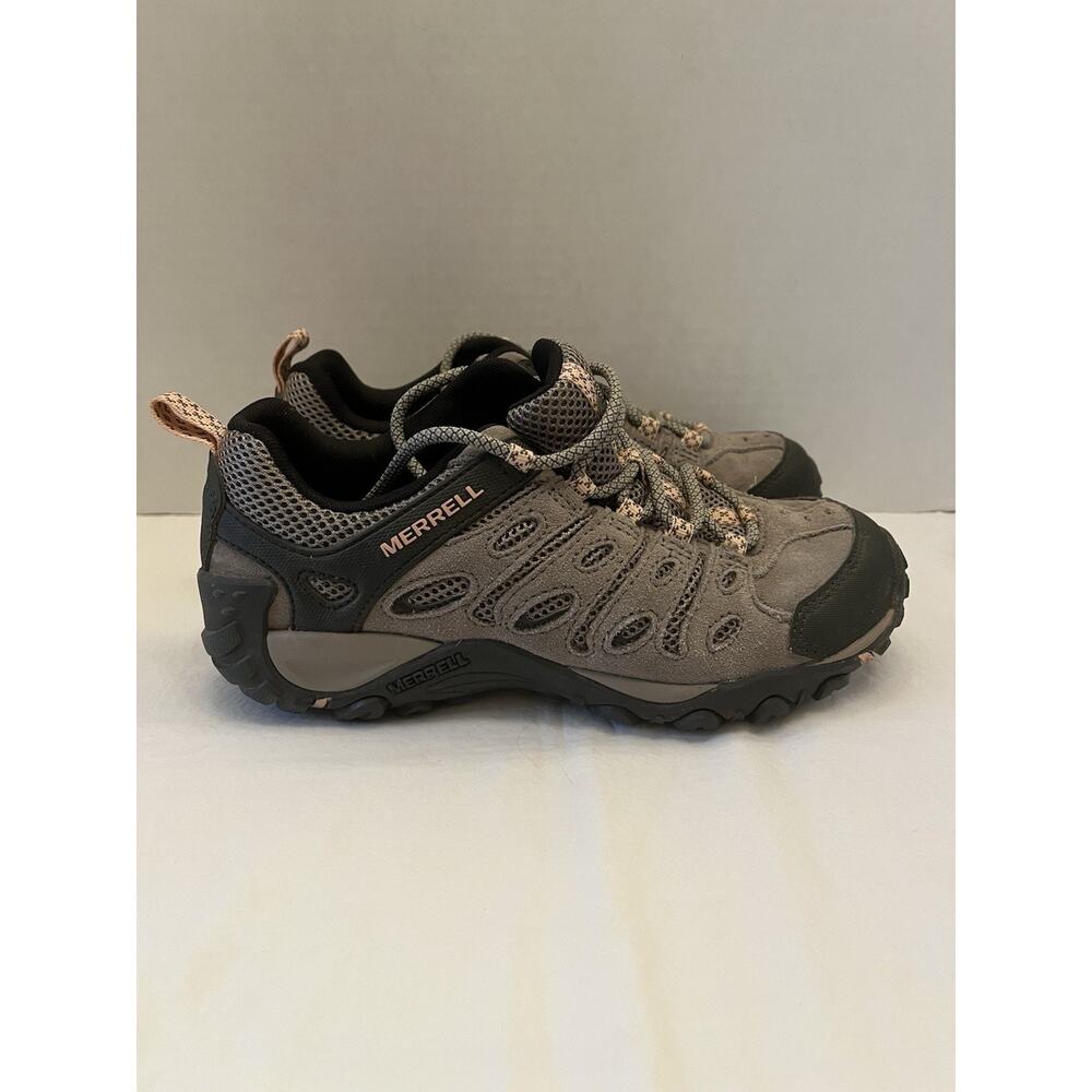 Merrell Womens 7.5 Crosslander 2 Hiking Boots Waterproof Boulder/Peach Shoes